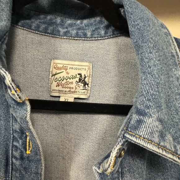 TECOVAS Women's Short Sleeve Denim Dress XL - Picture 8 of 11